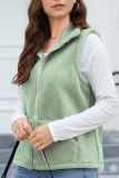 Zipper Design Fleece Vest