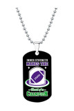 American Football Pattern Necklace