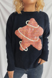 Pentagram Pattern Knitting Sweater