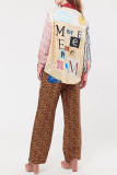 Leopard Print 2PCS Shirt and Pants Set