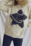 Pentagram Pattern Knitting Sweater