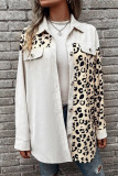 Leopard Button Up Coat