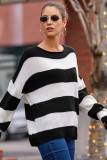 Color Block Knitting Sweater