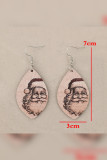 Santa Claus Wooden Earrings