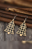 Christmas Tree Wooden Earrings