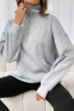 Solid Color Half Zipper Kangaroo Pockets Sweatshirt