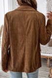 Brown Corduroy Jacket Coat