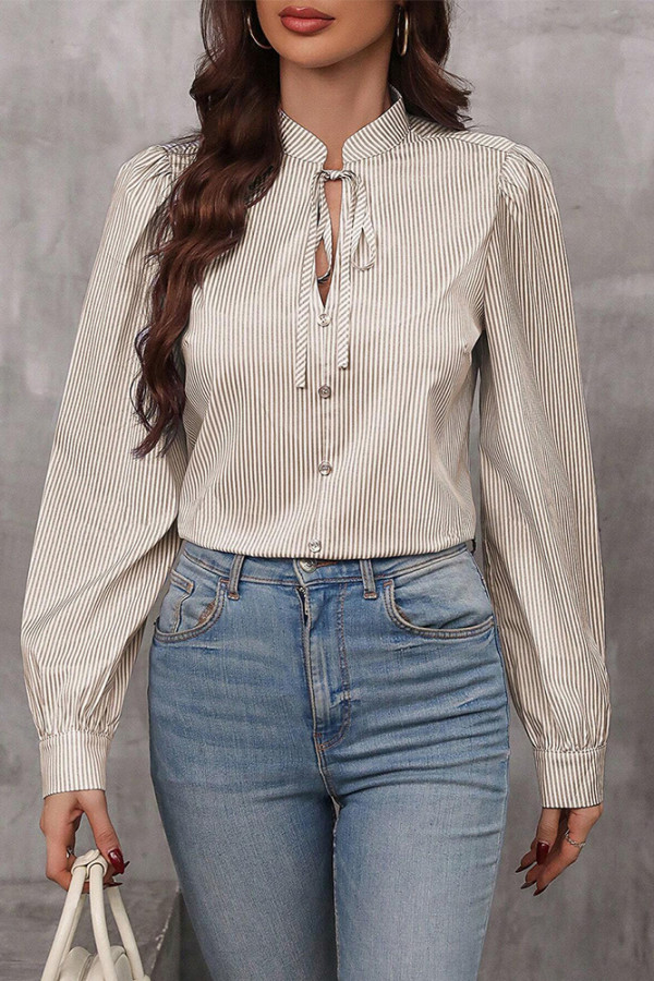 Stripes Button Up Long Sleeves SHirt