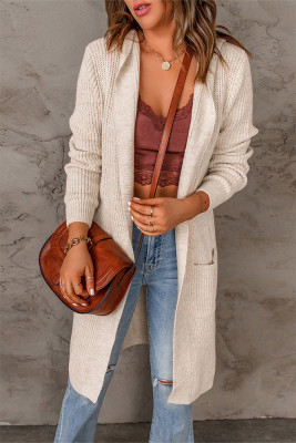 Front Open Knitting Long Cardigan