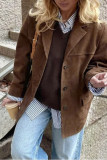 Suede Lapel BLazer Jacket