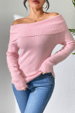 Off Shoulder Knitting Sweater