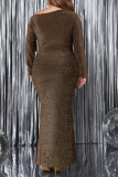 Sequin Glitter Plus Size Party Dress