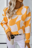 Roll Hem Knitting Sweater