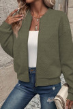 Solid Color Zipper Baseball Jacket