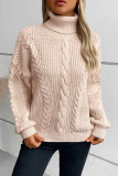 Turtleneck Tassel Kniting Sweater