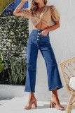 High Waist Straight Jeans