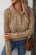 Cable Knit Hooded Sweater