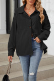 Solid Color Button Up Corduroy Shirt