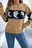 Halloween Ghost Knitting Sweater