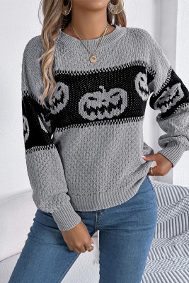 Halloween Pumpkin Knitting Sweater
