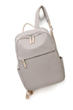 PU Leather Zipper Backpack