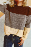 Colorblock Knitting Sweater