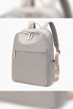 PU Leather Zipper Backpack