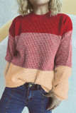 Colorblock Knitting Sweater