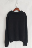 Zipper Design Knitting Cardigan