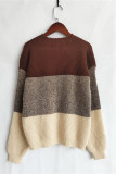 Colorblock Knitting Sweater