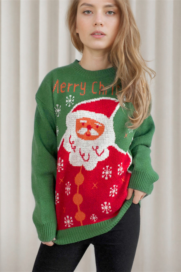 Christmas Santa Claus Knitting Sweater