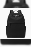 PU Leather Zipper Backpack