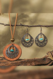 Bohemia Turquoise Earring and Bracelet Set