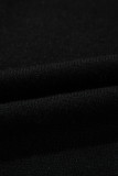 Black Pearl Beaded Bishop Sleeve Sweater