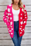 Valentine Heart Front Open Cardigan