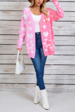 Valentine Heart Front Open Cardigan