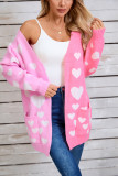 Valentine Heart Front Open Cardigan