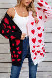 Valentine Heart Front Open Cardigan