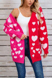 Valentine Heart Front Open Cardigan