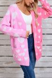 Valentine Heart Front Open Cardigan