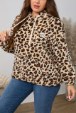 Plus Size Hooded Fleece Sweatshirt