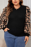 Plus Size Raglan Sleeves Top
