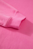 Bonbon Fleece Lined Kangaroo Pocket Drawstring Chunky Hoodie