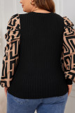 Plus Size Raglan Sleeves Top