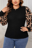 Plus Size Raglan Sleeves Top