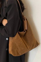 Suede Hand Bag Tote Bag