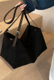 Suede Zipper Crossbody Bag Tote Bag
