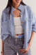 Solid Color Pockets Front Open Cardigan