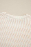 Beige Tinsel Holly Jolly Graphic Classic Sweater