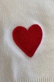 Heart Embroidery Knitting Sweater